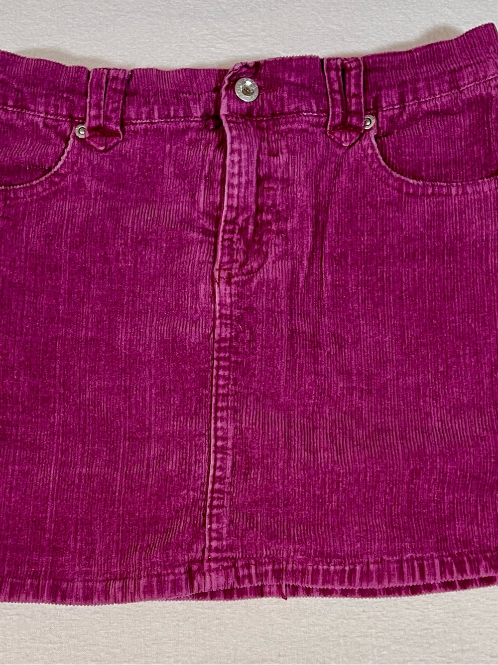 eckored Girls Magenta Corduroy Skirt with Built-in Shorts Size 14